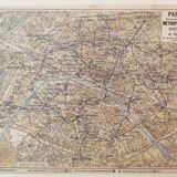 Map of the Paris Metro in 1920