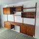 Danish wall-mounted bookshelf designed by Poul Cadovius, Scandinavian design.