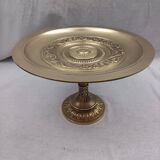 Antique centrepiece on a pedestal in bronze, in very good condition.