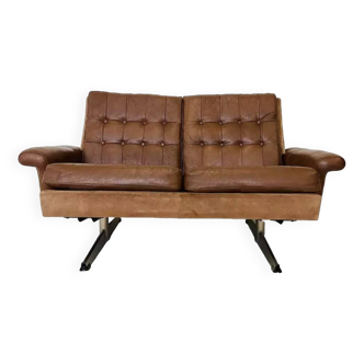 Vintage Scandinavian Mid Century 2 Person Sofa By Ebbe Gehl 1970,S