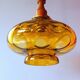 Veb narva suspension in amber glass 70s