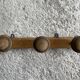 Old wooden wall coat rack