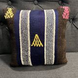 Blue Black Pillow
