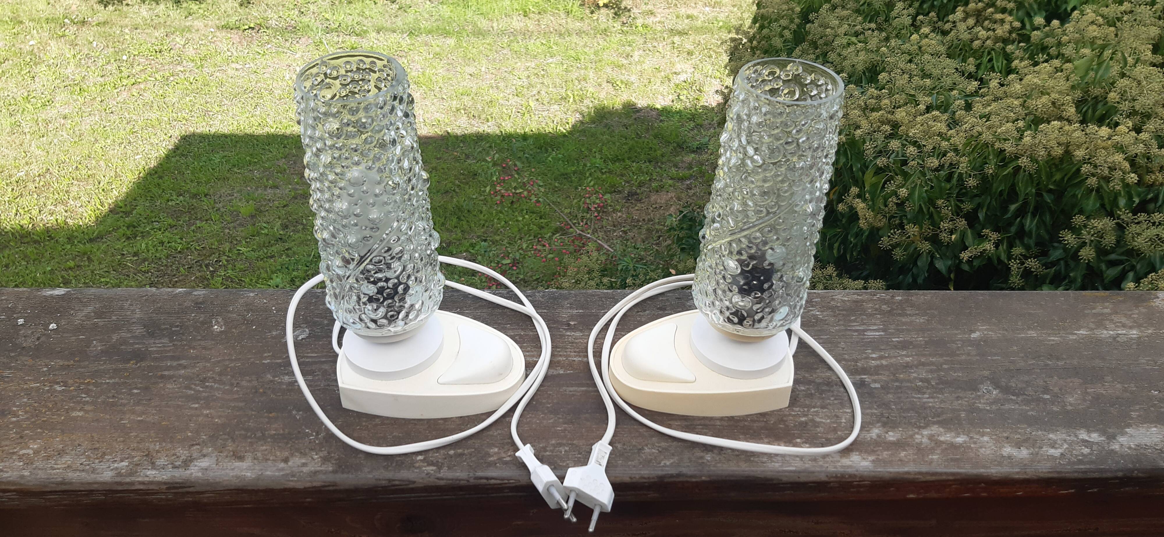 Duo de lampes Space Age