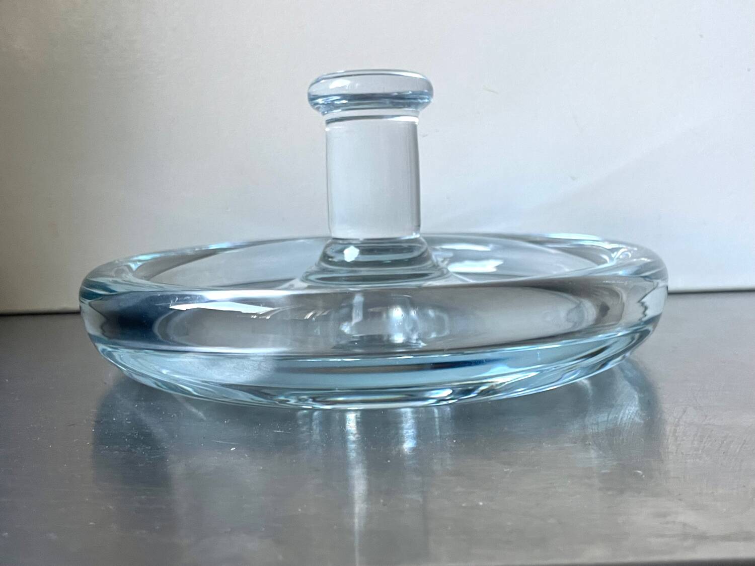 Holmegaard Sculptural bowl design by Per Lutken Denmark 1950’s