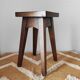 Vintage solid oak stool