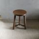 Tripod stool, with carved legs, around 1940