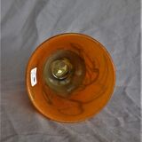 Glass paste vase signed Cinquilli