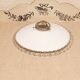 Abat-jour vintage pour suspension en opaline blanche