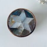 Vintage mother-of-pearl and brass box