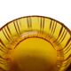 Art Deco salt cellar, orange glass, Ząbkowice, Poland, 1930s.