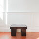 Vintage coffee table by Gianfranco Frattini for Cassina, grey lacquered beech.