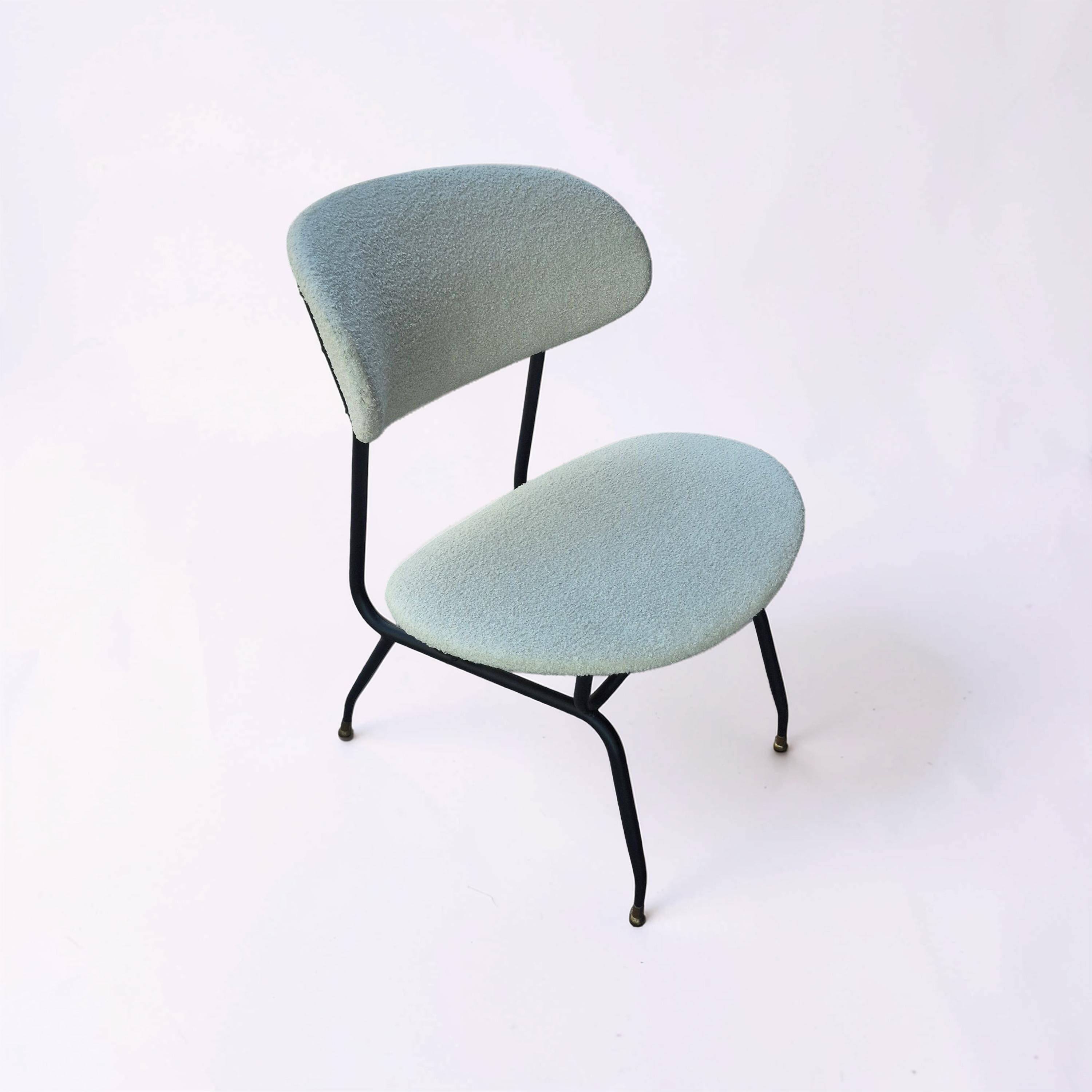 Set of 4 lounge chairs designed by Gastone Rinaldi, Italy, 1950s
