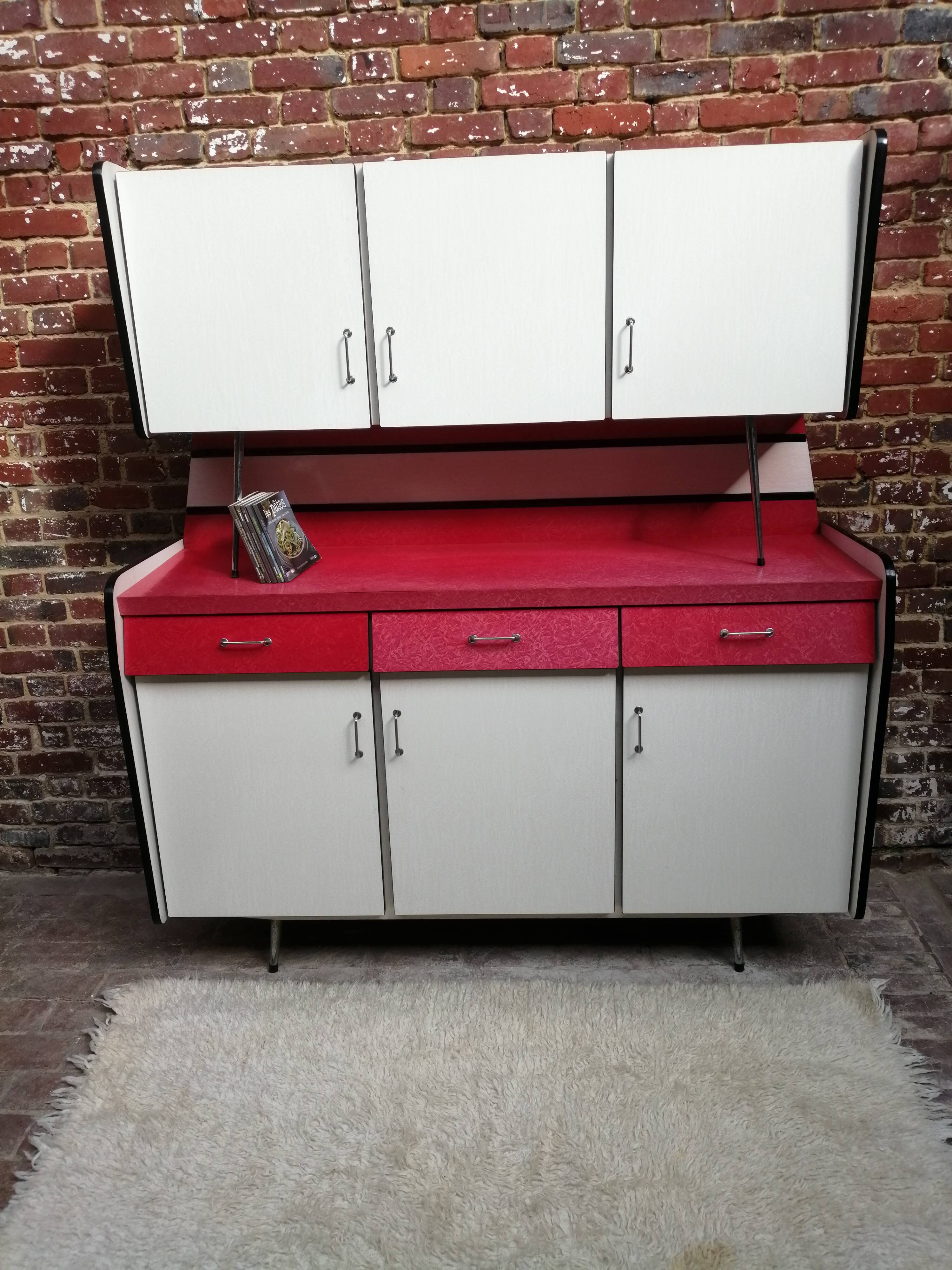 Kitchen buffet in formica 50s