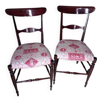 Set of 2 campanino chiavari chairs