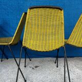 4 vintage “Baskets” chairs 1950s design Gian Franco Legler