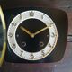 Vintage formica clock silent wall clock "black and red"