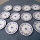 12 dessert plates decorated rouen - longchamp