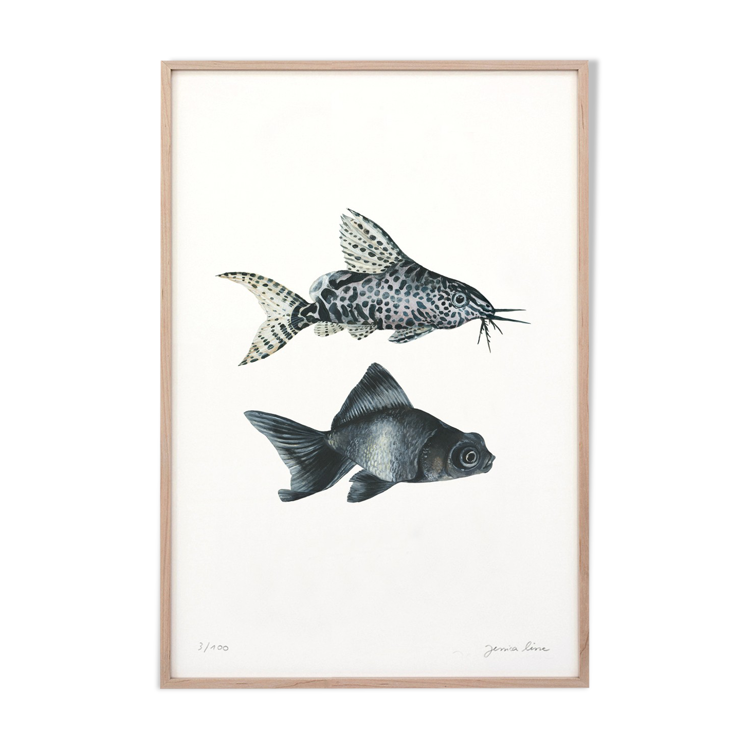 "Dali & Amy", art print 20/30cm