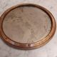 Plateau rond laiton et miroir