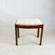 White stool seat natural fabric Art Deco