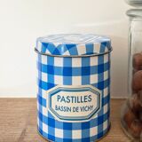 Vintage metal box Vichy pellets