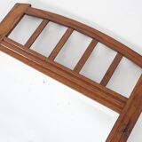 Art Deco mirror in solid wood with facet cut mirror, 1930s
