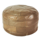 Patchwork leather pouf, Germany 1970s