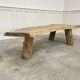 Half-moon wooden coffee table/bed foot
