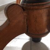 Louis Philippe tripod pedestal, nineteenth, blond walnut