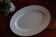 Very large oval opaque porcelain dish from Lunéville 1880-1900.