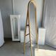 Floor mirror in bamboo and rattan H:1m80