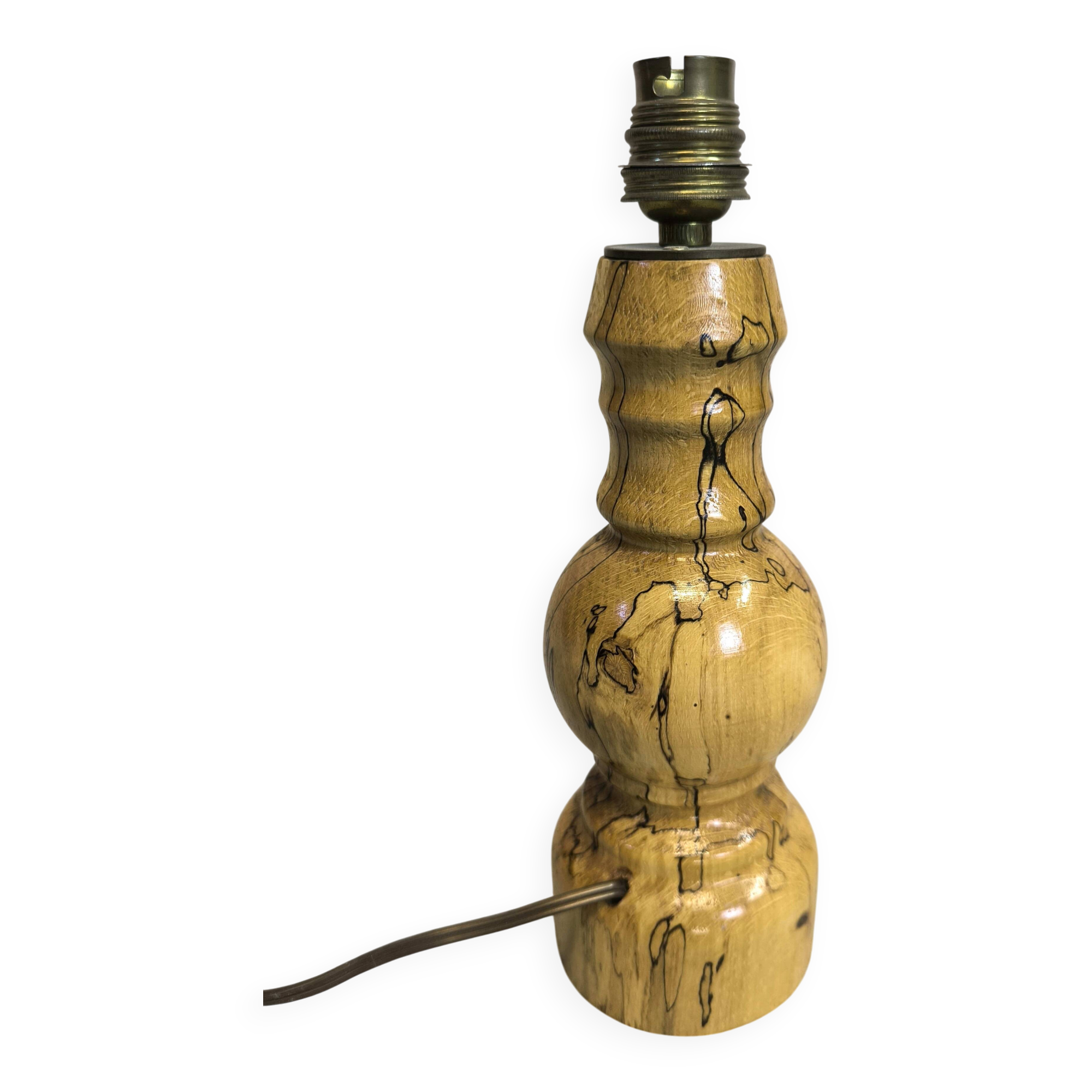 Vintage solid wood table lamp