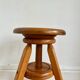Pair of solid wood screw stools