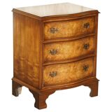Vintage Walnut Burr Commode Serpentine Bevan Funnell