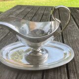 Saucière en métal argenté