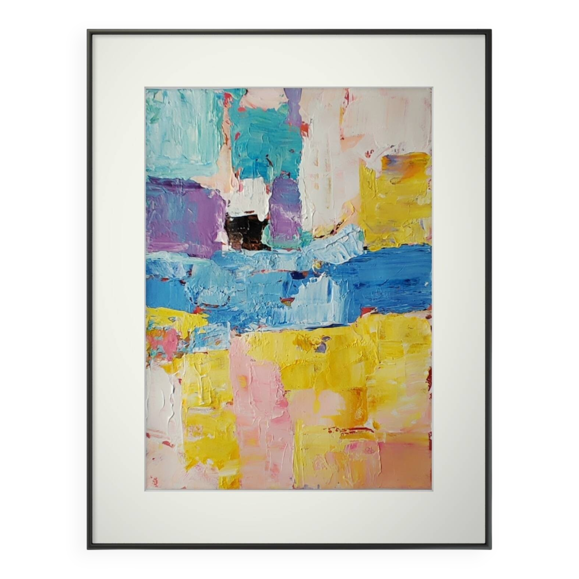 Mediterranean landscape abstract painting