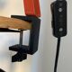 Lampe vintage 1970 bureau architecte RDA (DDR - GDR) rouge - 50 cm