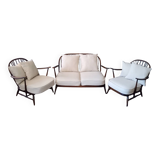 Ensemble fauteuils et canapé Ercol Windsor vintage
