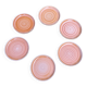 6 Sarreguemines flat plates in vintage stoneware 1970.