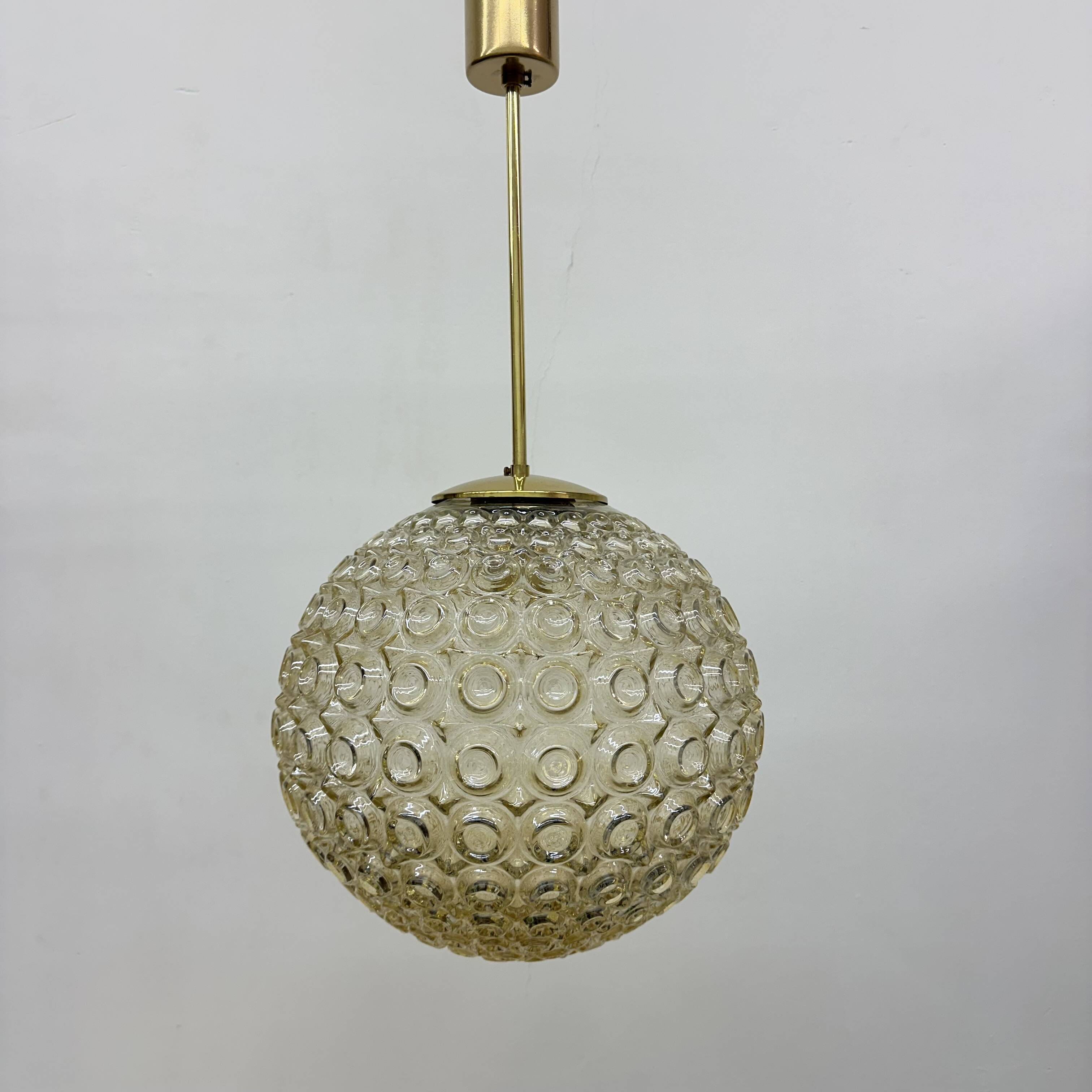 Limburg Glashütte bubble glass pendant light , 1970’s
