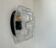 Vintage wall lamp in pressed molded bubble glass, France 1960