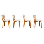 4 chaises de Cor Alons bois 1950