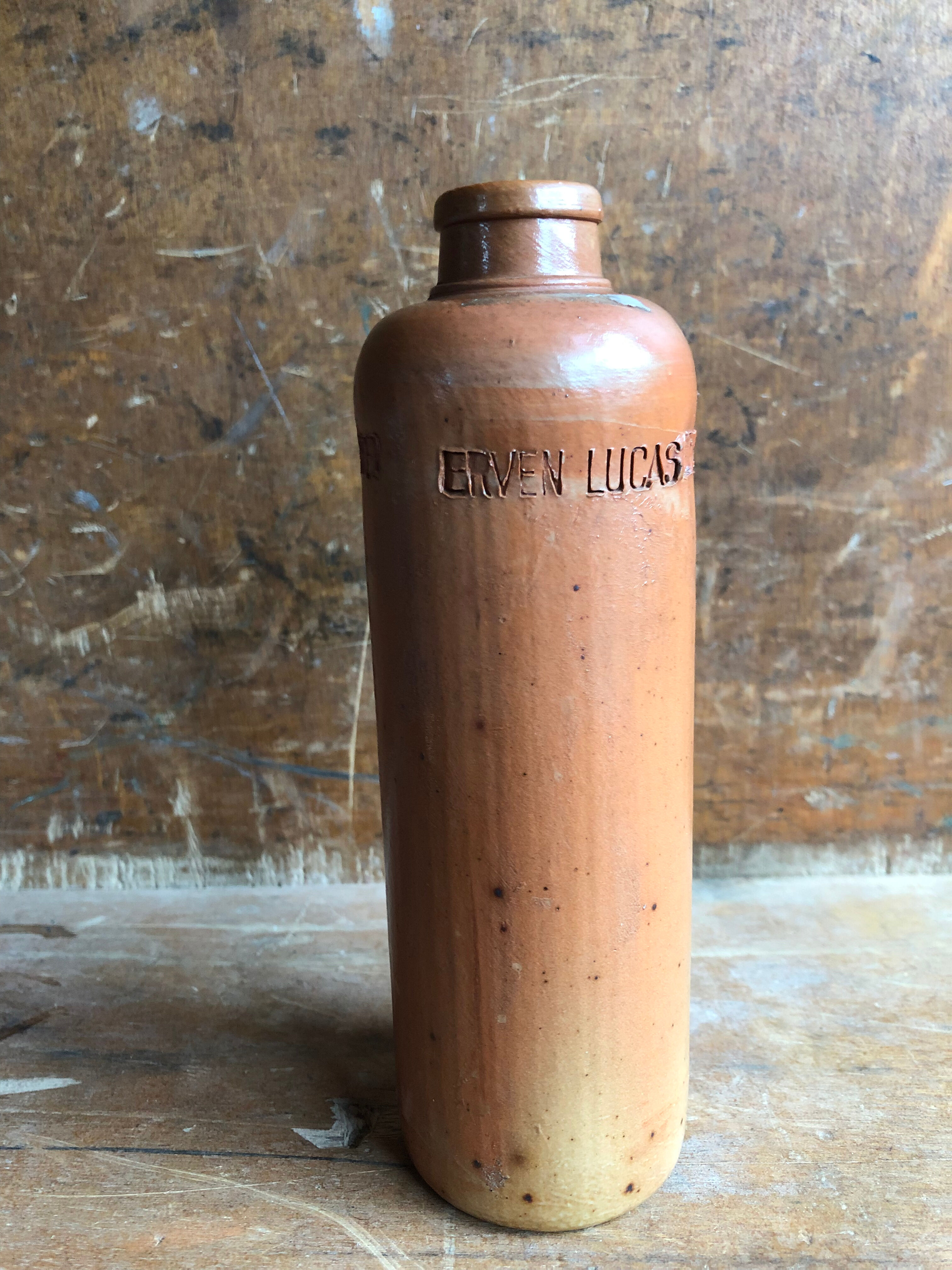 Old bottle sandstone erven lucas bols't lootsje amsterdam vintage