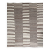 Grey & Beige Handwoven Large Kilim Rug, Turkish Wool Kilim Rug, 322x388 Cm