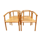 Chaises à manger vintage de design polonais, ensemble de 4
