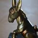 Free-standing donkey in resin
