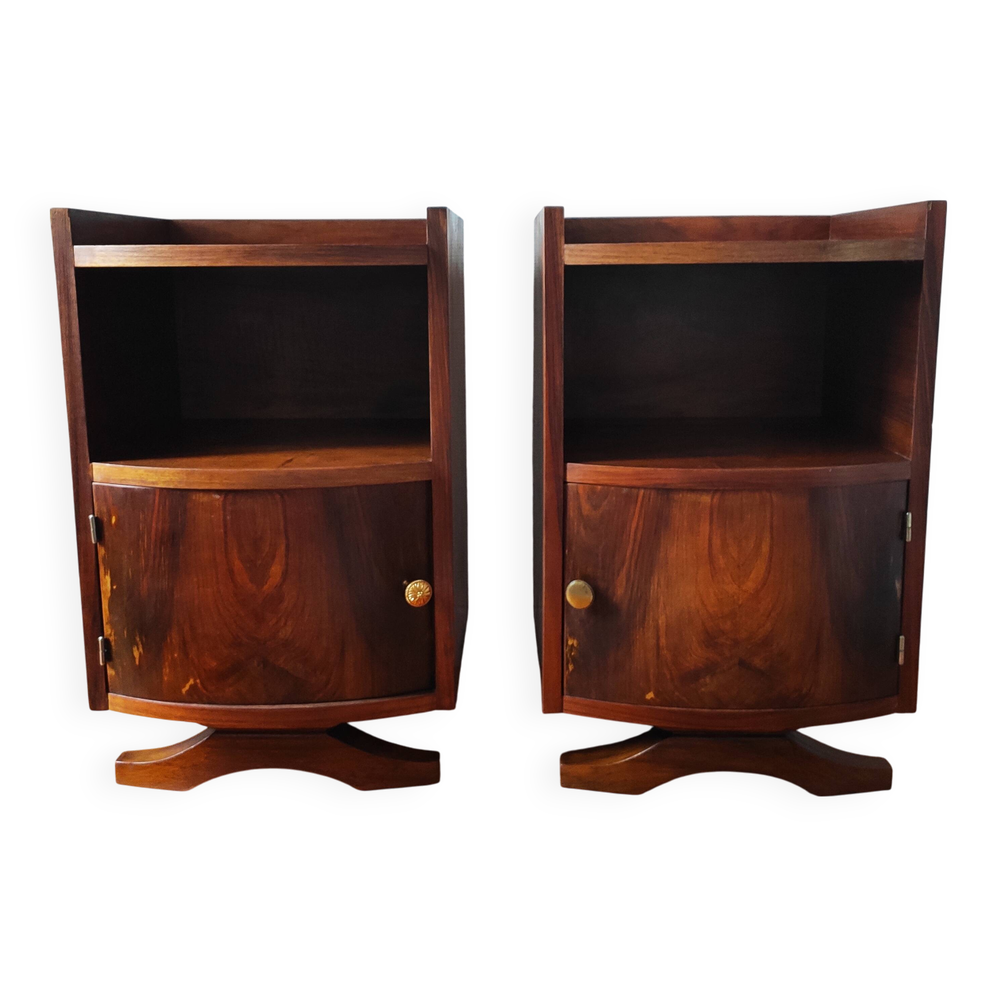Pair of Art Deco bedside tables