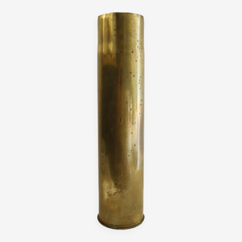 Brass shell casing vase