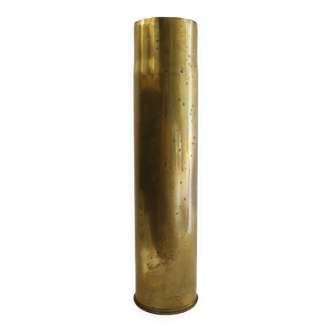 Brass shell casing vase